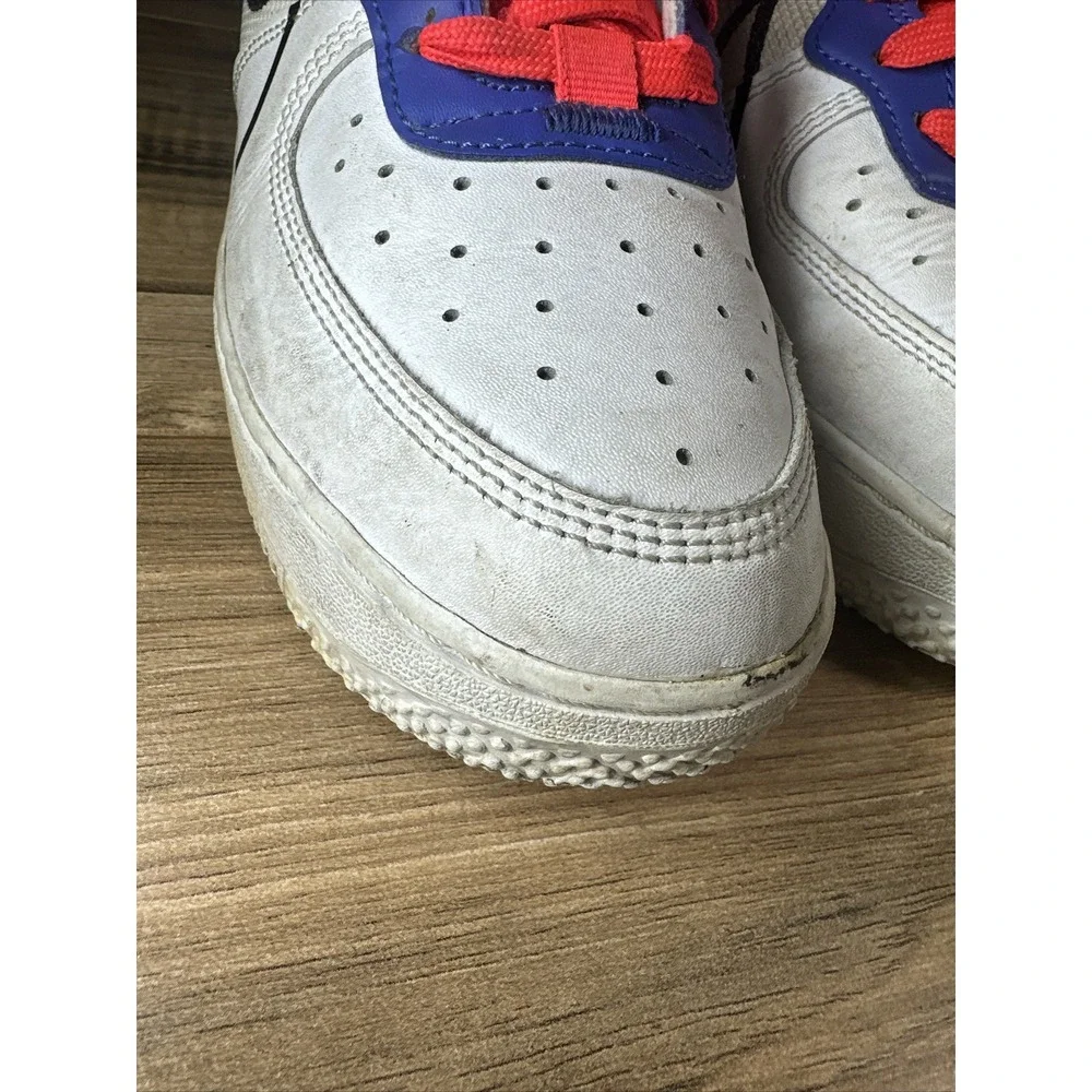 Nike Boys Air‎ Force 1 React CD6960-101 White Casual Shoes Sneakers Size 7y